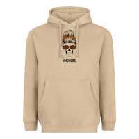 Mushroom Brown Glitter, Western Vintage Patterned Mom Skull Heavyweight Hoodie - Bettercallsaul
