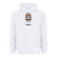 White Brown Glitter, Western Vintage Patterned Mom Skull Heavyweight Hoodie - Bettercallsaul