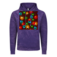 Cloud Purple christmas lights seamless pattern Vintage Hoodie - BundleAndBundleShop