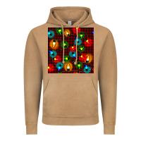 Vintage Camel christmas lights seamless pattern Vintage Hoodie - BundleAndBundleShop