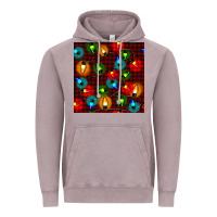 Vintage Zinc christmas lights seamless pattern Vintage Hoodie - BundleAndBundleShop