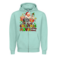 Seafoam this is my christmas movie watching blanket Zipper Hoodie - MaliasSmallBusiness