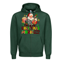 Sports Green this is my christmas movie watching blanket Zipper Hoodie - MaliasSmallBusiness