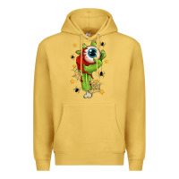 Antique Gold Zombie Hand with Eyeball Premium Hoodie - texasbilliewilder
