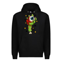 Black Zombie Hand with Eyeball Premium Hoodie - texasbilliewilder