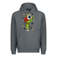 Rock Zombie Hand with Eyeball Premium Hoodie - texasbilliewilder