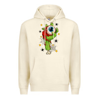 Sandshell Zombie Hand with Eyeball Premium Hoodie - texasbilliewilder