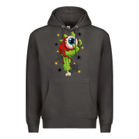 Smoke Zombie Hand with Eyeball Premium Hoodie - texasbilliewilder