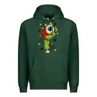 Sports Green Zombie Hand with Eyeball Premium Hoodie - texasbilliewilder