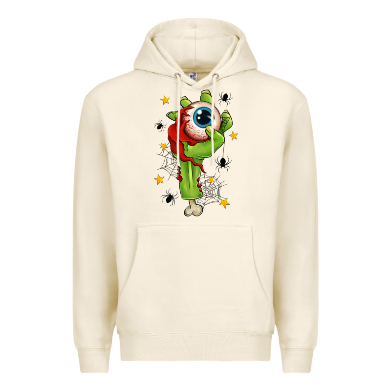 Zombie Hand With Eyeball Premium Hoodie by texasbilliewilder | Teevron