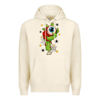 Tofu Zombie Hand with Eyeball Premium Hoodie - texasbilliewilder