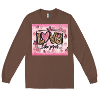 Chestnut love like jesus Long Sleeve Tee - MaliasSmallBusiness