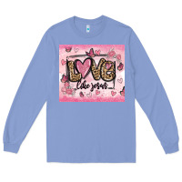 Colony Blue love like jesus Long Sleeve Tee - MaliasSmallBusiness