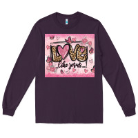 Plum love like jesus Long Sleeve Tee - MaliasSmallBusiness