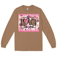 Toasted Coconut love like jesus Long Sleeve Tee - MaliasSmallBusiness