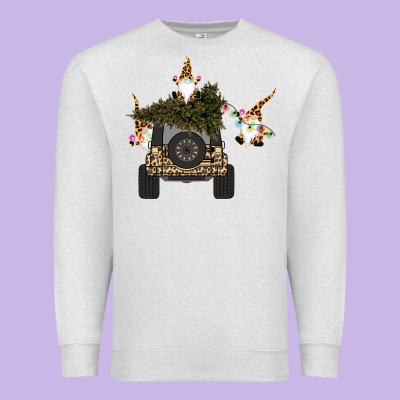 Gnomes Truck Car  Christmas Premium Sweatshirt Designed By Bettercallsaul