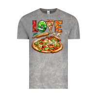 Cloud Rock love pizza Vintage Tee - AdoDesignShop