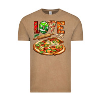 Vintage Coffee love pizza Vintage Tee - AdoDesignShop
