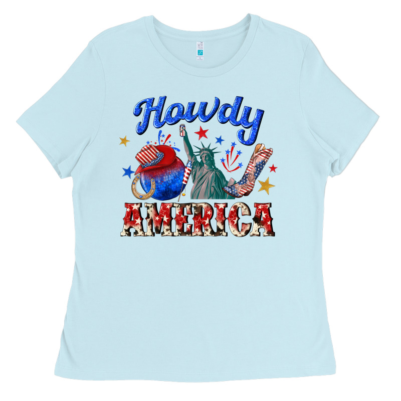 Howdy America Western Ladies Tee by texasbilliewilder | Teevron