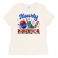 Bone howdy america western Ladies Tee - texasbilliewilder