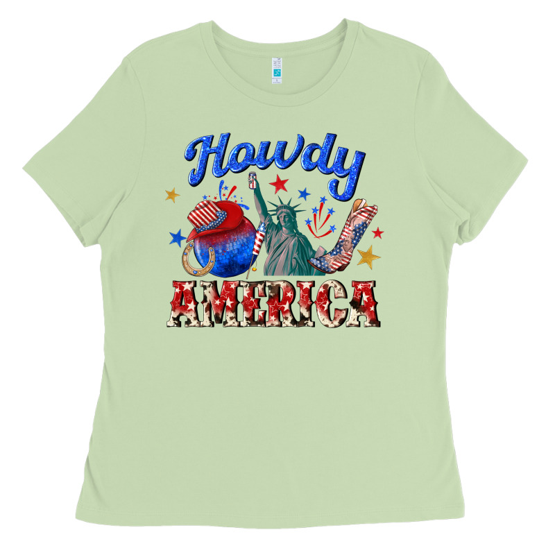 Howdy America Western Ladies Tee by texasbilliewilder | Teevron