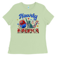 Matcha howdy america western Ladies Tee - texasbilliewilder