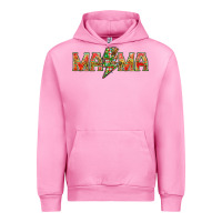 Fuchsia Pink Mama christmas lightning bolt mother's day Urban Hoodie - HowdyJamesFarm