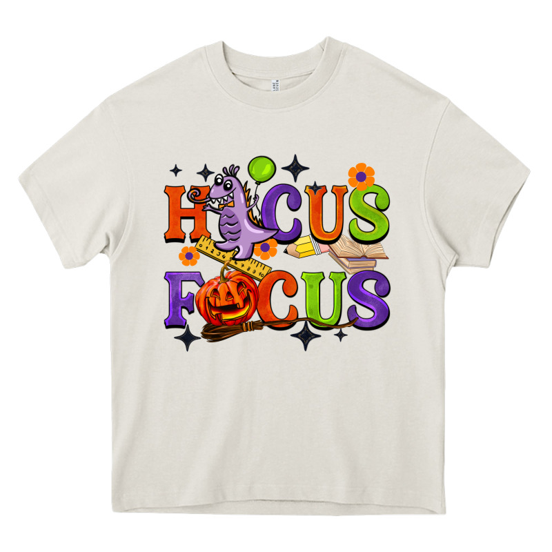 Hocus Focus Halloween Teacher Heavy Core Tee by BarkalooDesign | Teevron