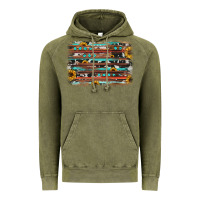 Vintage Olive sunflower gemstone background Vintage Hoodie - JahusDesignShop