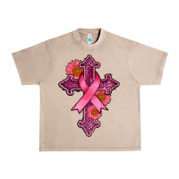 French Oak breast cancer cross Urban Heavy Tee - AdoDesignShop