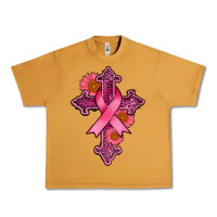 Peanut Butter breast cancer cross Urban Heavy Tee - AdoDesignShop