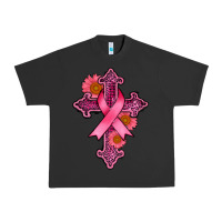 Pigment Black breast cancer cross Urban Heavy Tee - AdoDesignShop