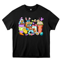 Black easter cartoon characters coffee cups Heavy Core Tee - Zillion Design Studio