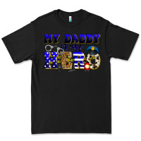 Black my daddy is my hero police Premium Tee - Zillion Design Studio