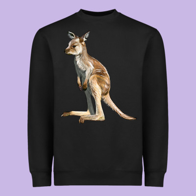 Baby Kangaroo Heavyweight Sweatshirt Designed By Lillyallendesigns