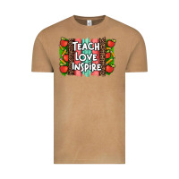 Vintage Camel teach love inspire brushstroke with  and pen leopard Vintage Tee - Artiststas