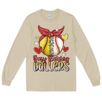 Mushroom busy raising ballers Long Sleeve Tee - MaliasSmallBusiness