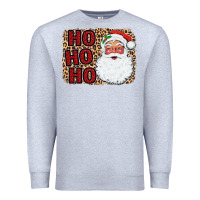 Heather Grey Ho Ho Ho Santa Premium Sweatshirt - Bettercallsaul