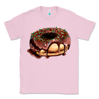 Bubblegum Pink chocolate donut with candies Classic Tee - AdoDesignShop