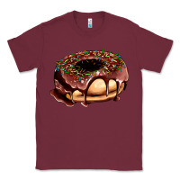 Burgundy chocolate donut with candies Classic Tee - AdoDesignShop