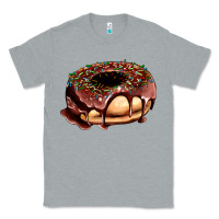 Heather Grey chocolate donut with candies Classic Tee - AdoDesignShop