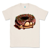 Natural chocolate donut with candies Classic Tee - AdoDesignShop