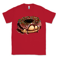 Red chocolate donut with candies Classic Tee - AdoDesignShop