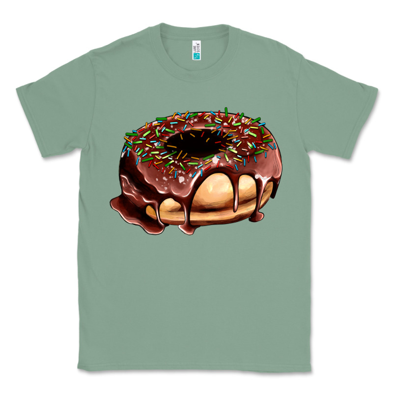 Chocolate Donut With Candies Classic Tee by AdoDesignShop | Teevron