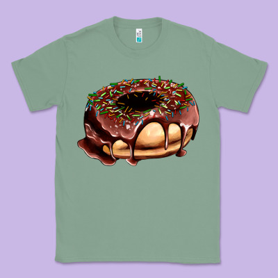 Chocolate Donut With Candies Classic Tee Designed By Adodesignshop