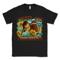 Black Turkey And Touchdowns Classic Tee - LillyAllenDesigns