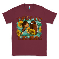 Burgundy Turkey And Touchdowns Classic Tee - LillyAllenDesigns