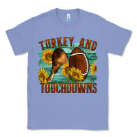 Colony Blue Turkey And Touchdowns Classic Tee - LillyAllenDesigns