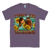 Lavender Turkey And Touchdowns Classic Tee - LillyAllenDesigns