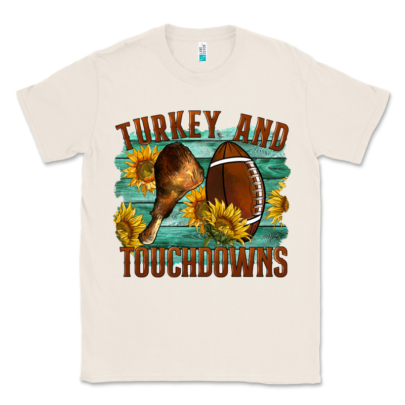 Turkey And Touchdowns Classic Tee by LillyAllenDesigns | Teevron